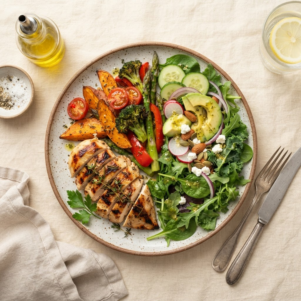 Escena suave vinculada al cuidado y alimentación